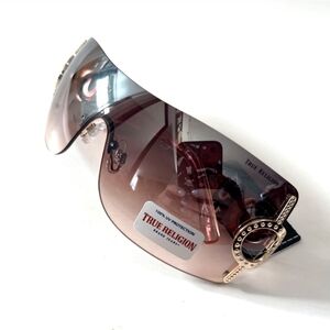 True Religion 2000s Transparent Sunglasses